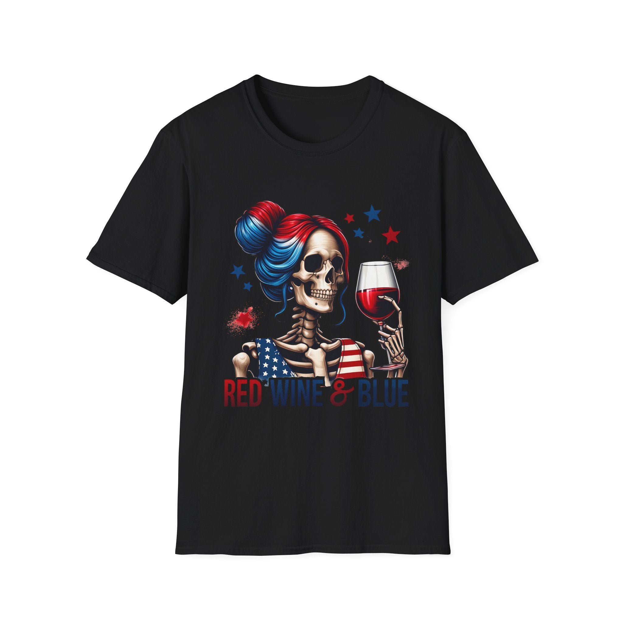 'Red Wine & Blue' Patriotic Tee