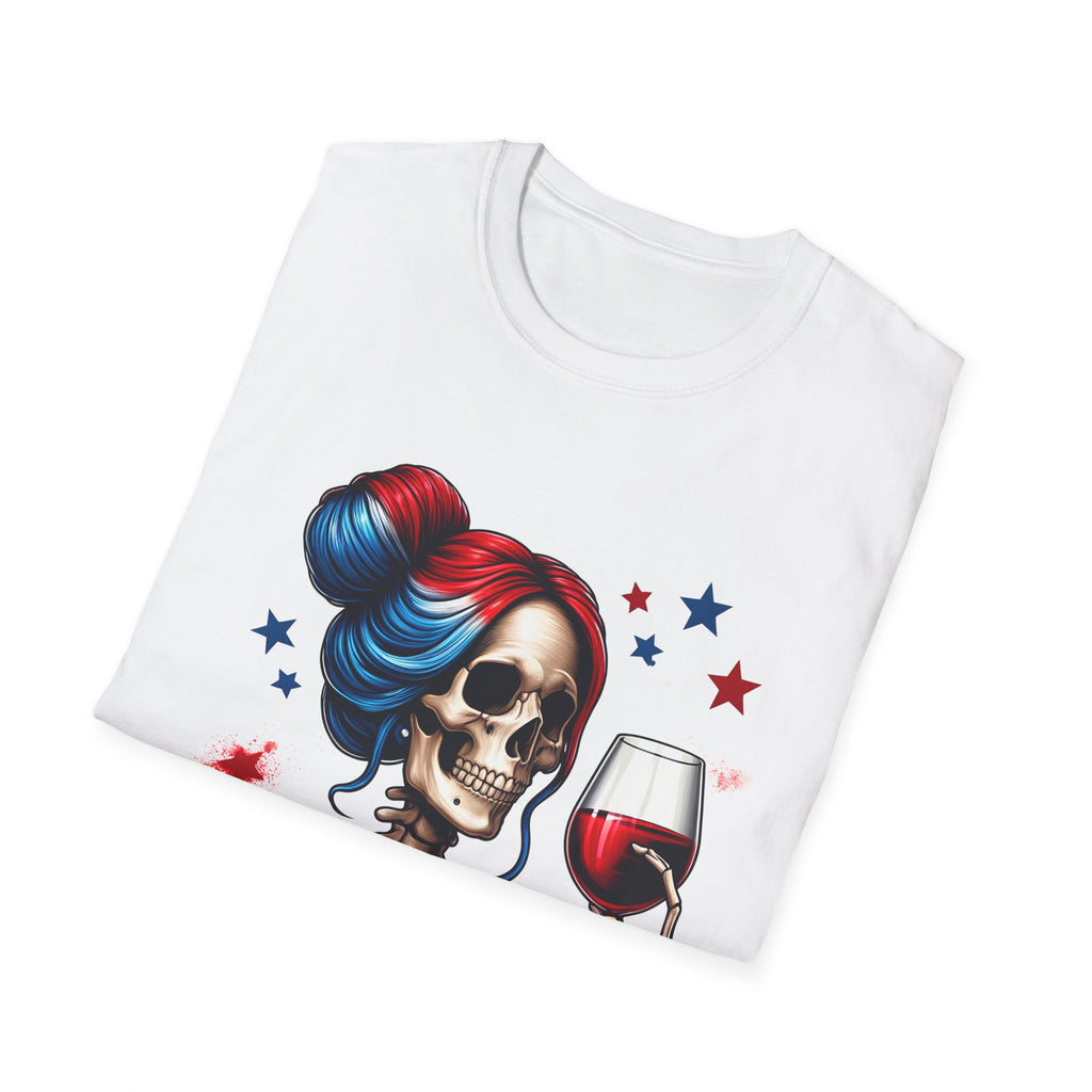 'Red Wine & Blue' Patriotic Tee