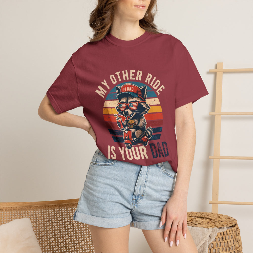 "My Other Ride Is Your Dad" Vintage Biker Tee