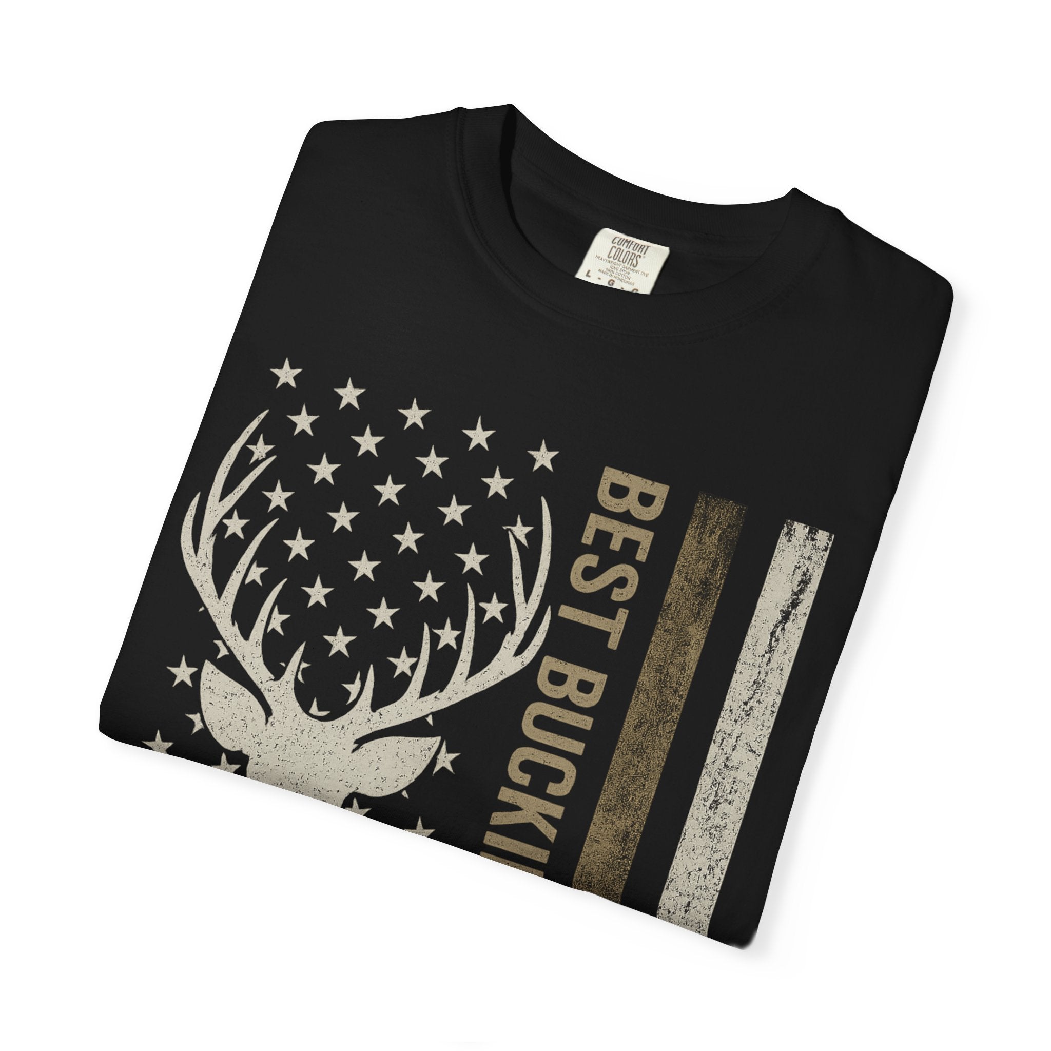 Best Buckin' Dad Ever Deer Flag T-Shirt