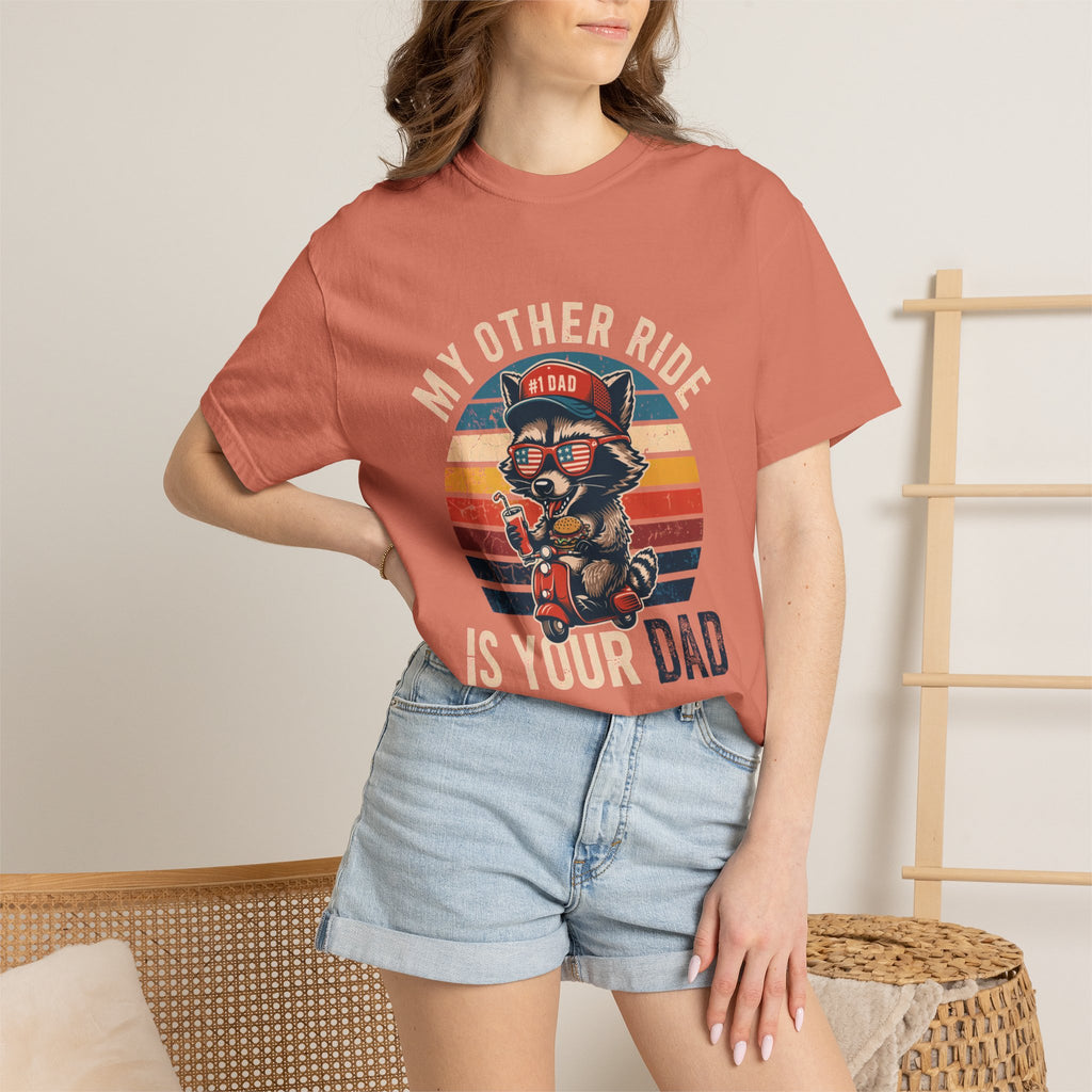 "My Other Ride Is Your Dad" Vintage Biker Tee