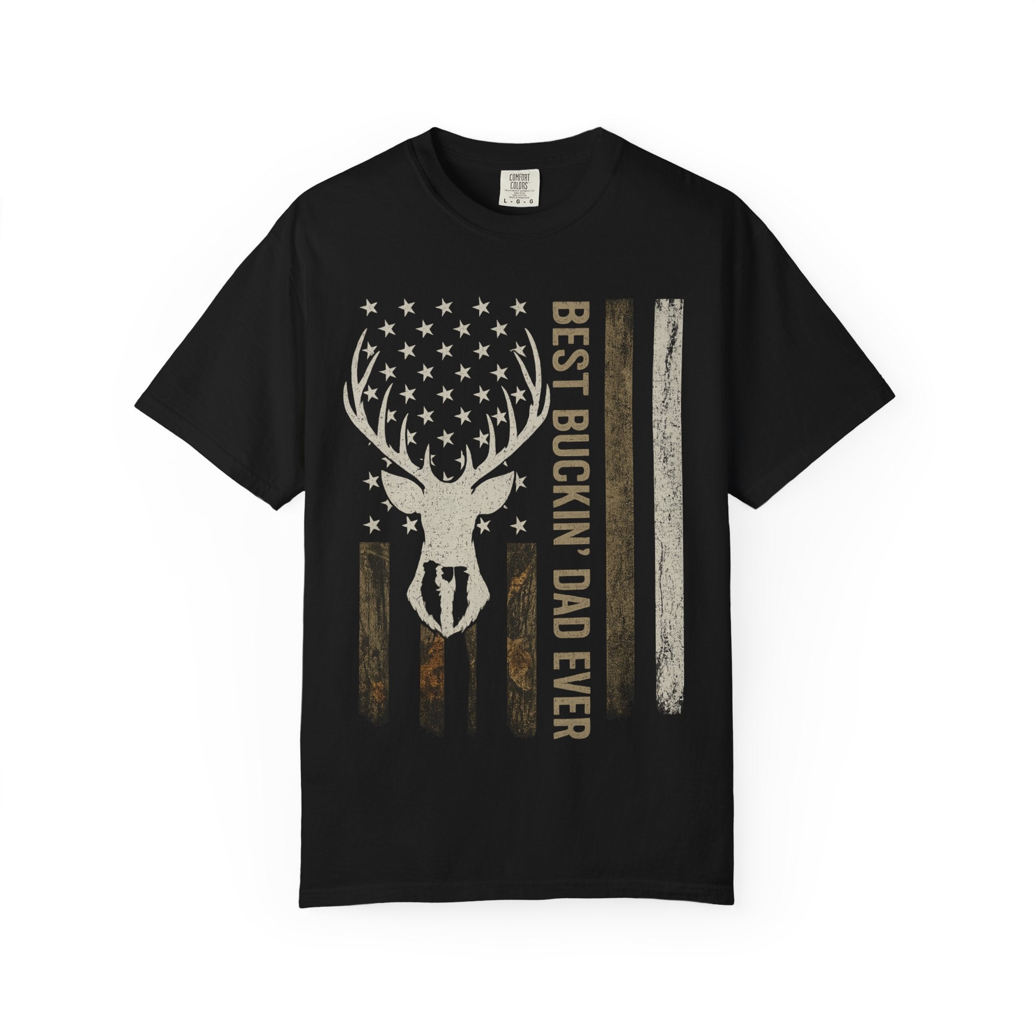 Best Buckin' Dad Ever Deer Flag T-Shirt