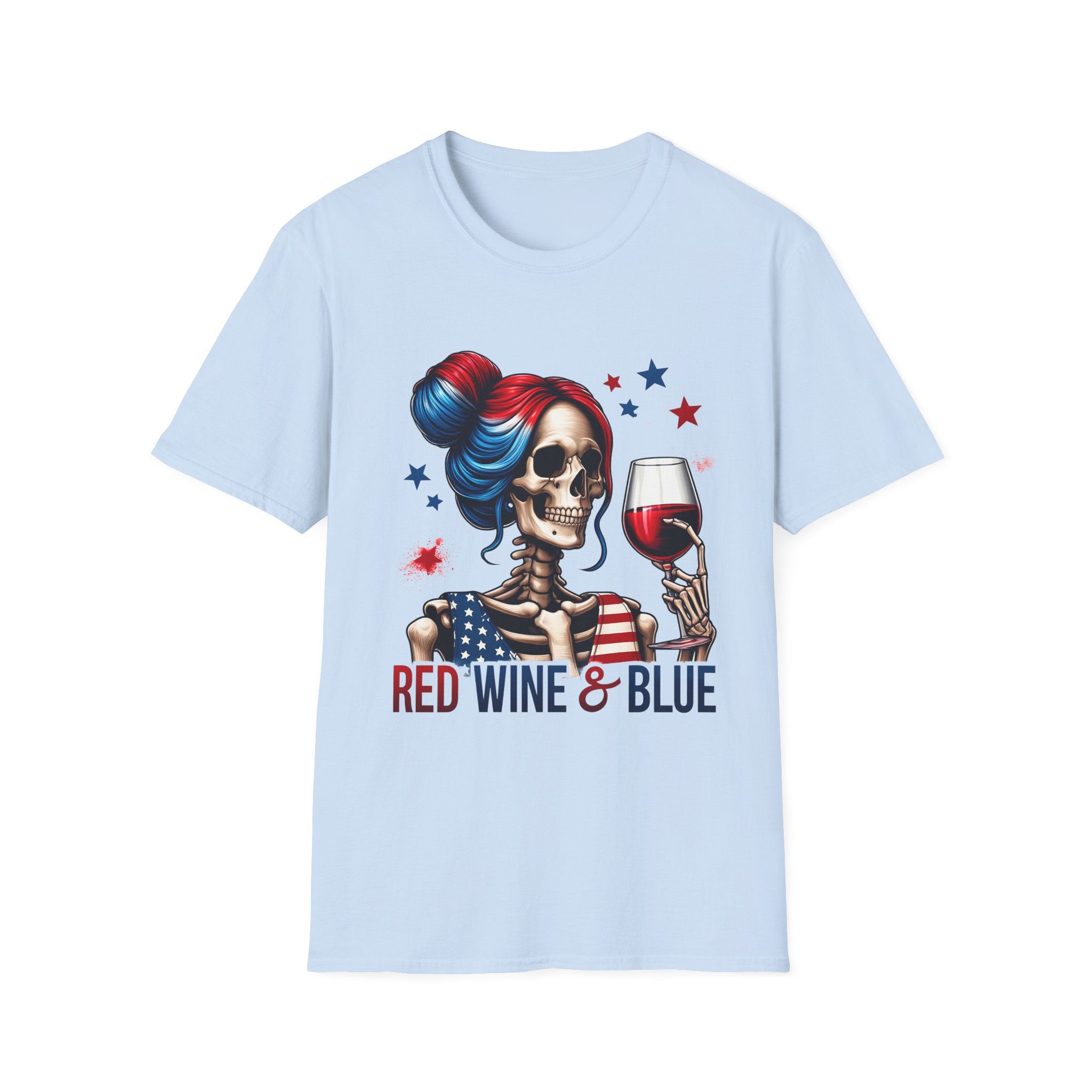 'Red Wine & Blue' Patriotic Tee