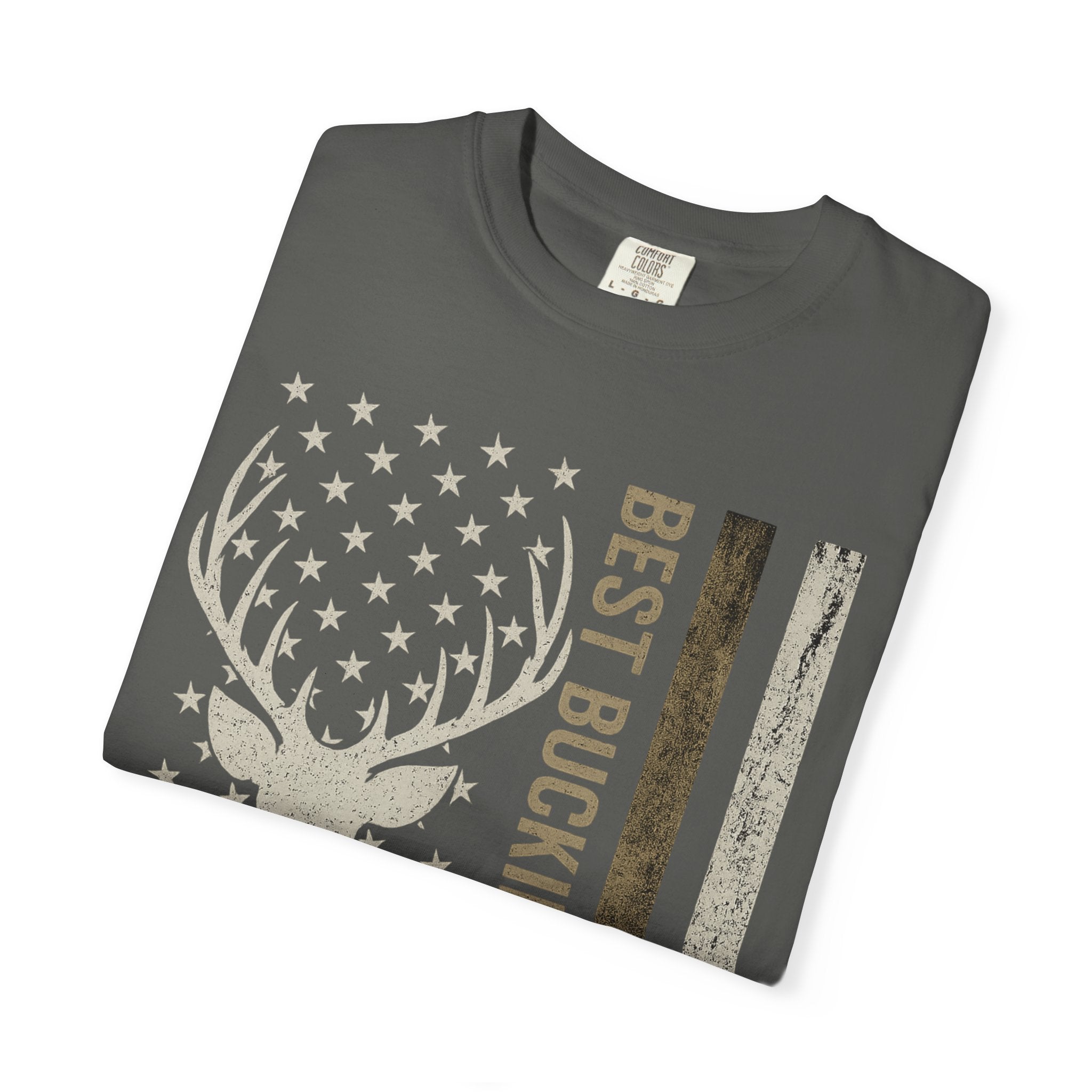 Best Buckin' Dad Ever Deer Flag T-Shirt