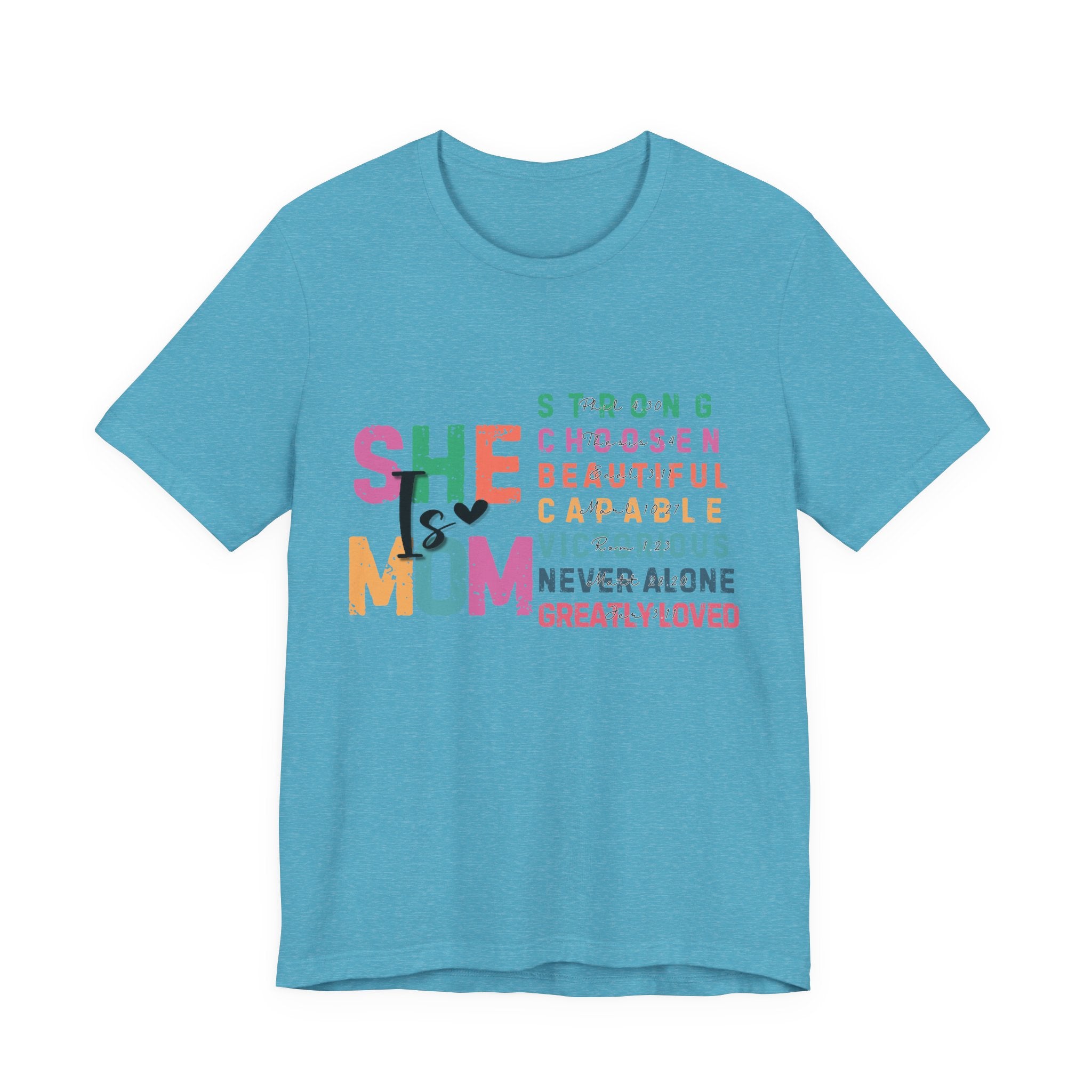 Strong, Chosen, Beautiful Courageous Mom Tee