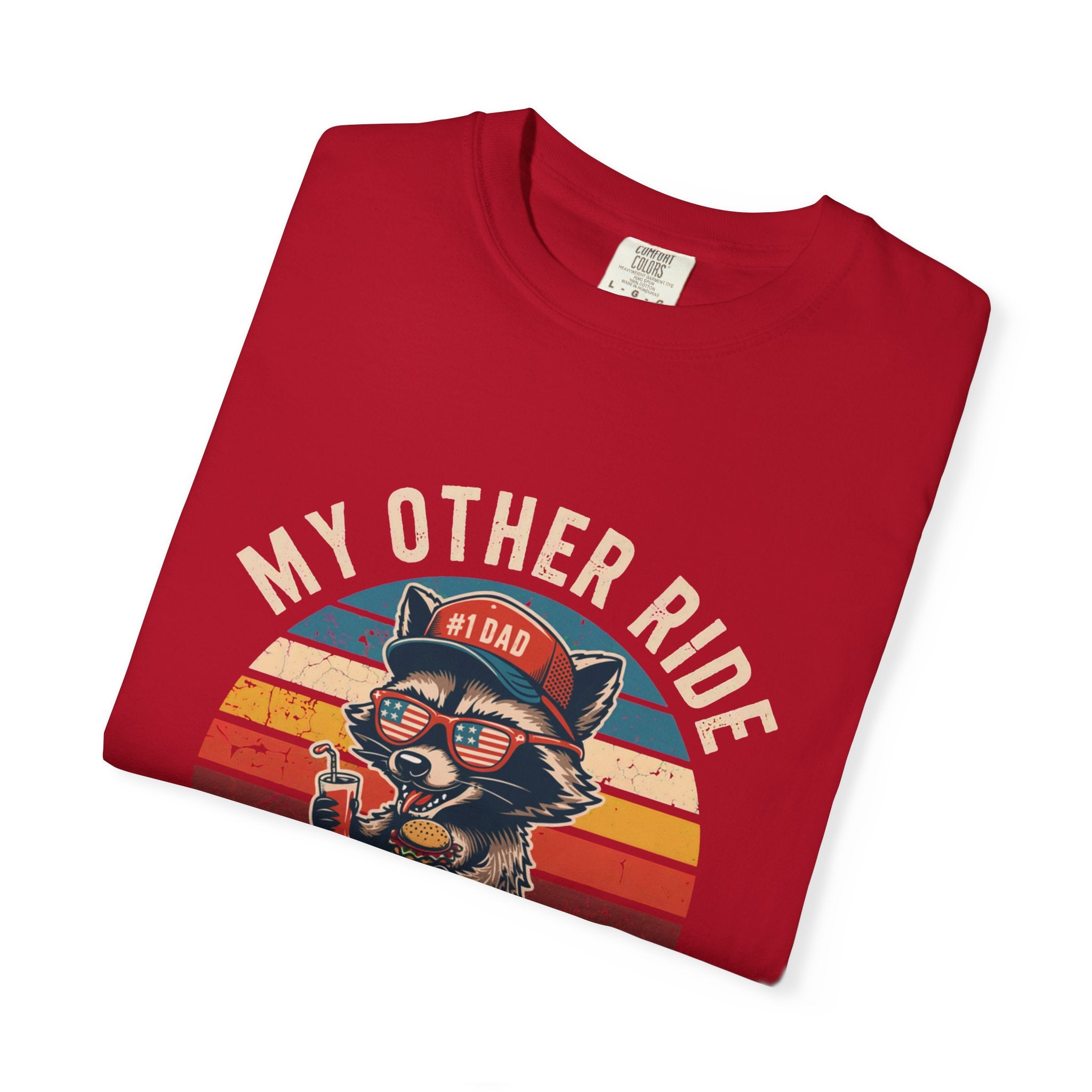 "My Other Ride Is Your Dad" Vintage Biker Tee
