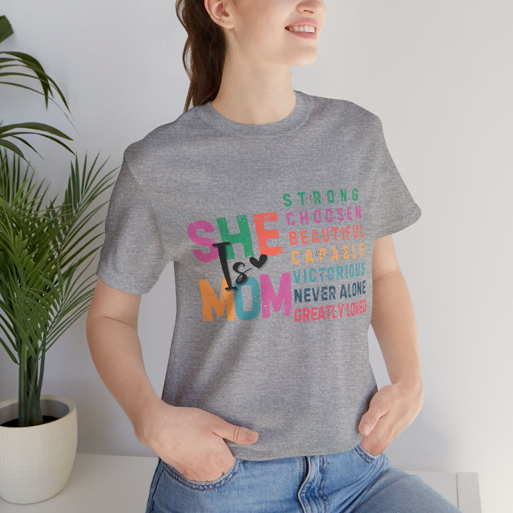 Strong, Chosen, Beautiful Courageous Mom Tee