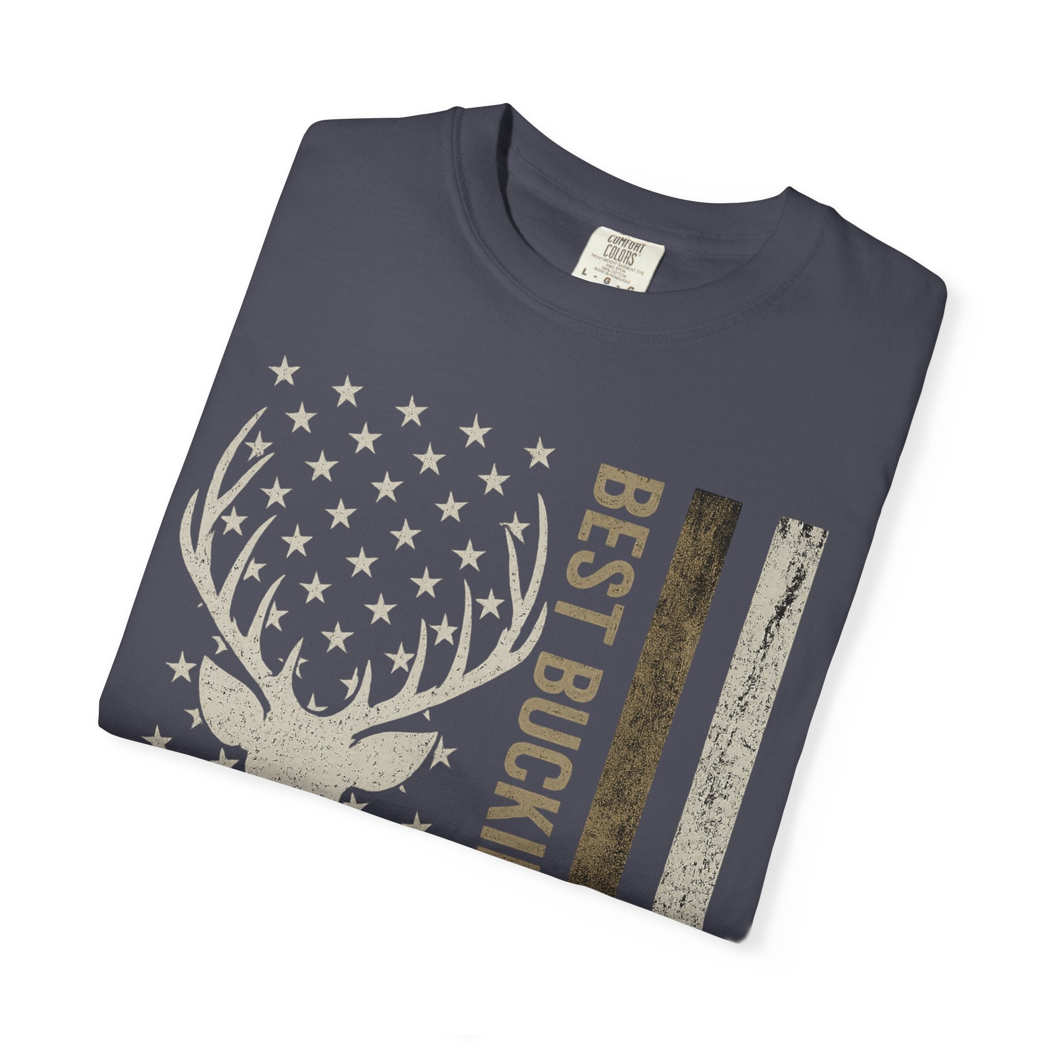 Best Buckin' Dad Ever Deer Flag T-Shirt