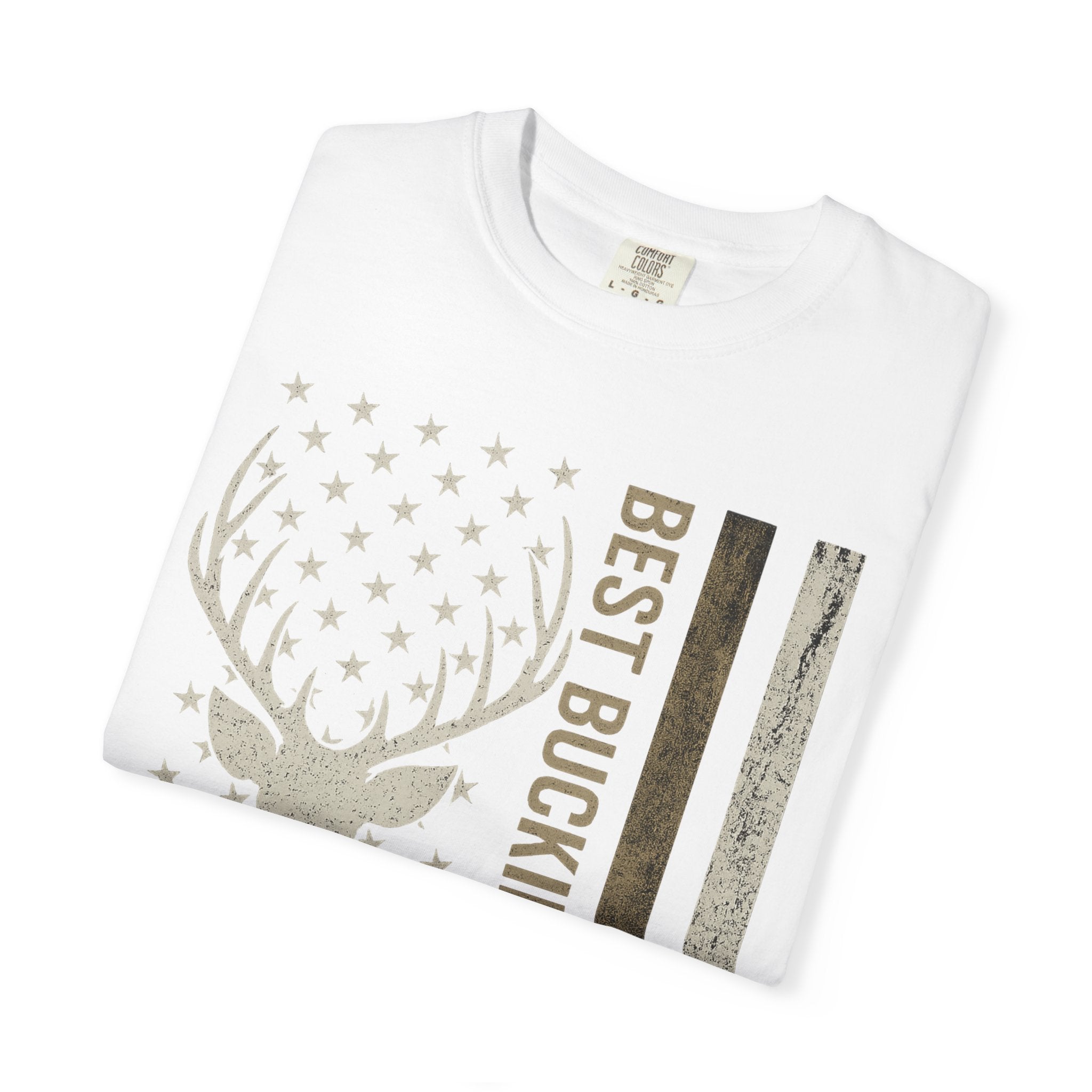 Best Buckin' Dad Ever Deer Flag T-Shirt