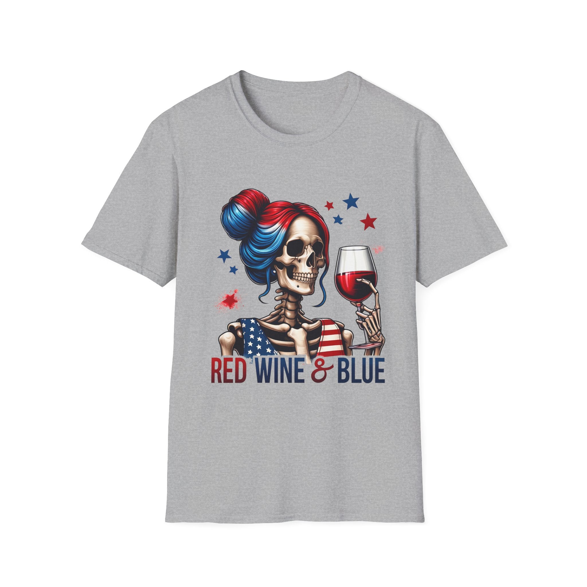 'Red Wine & Blue' Patriotic Tee