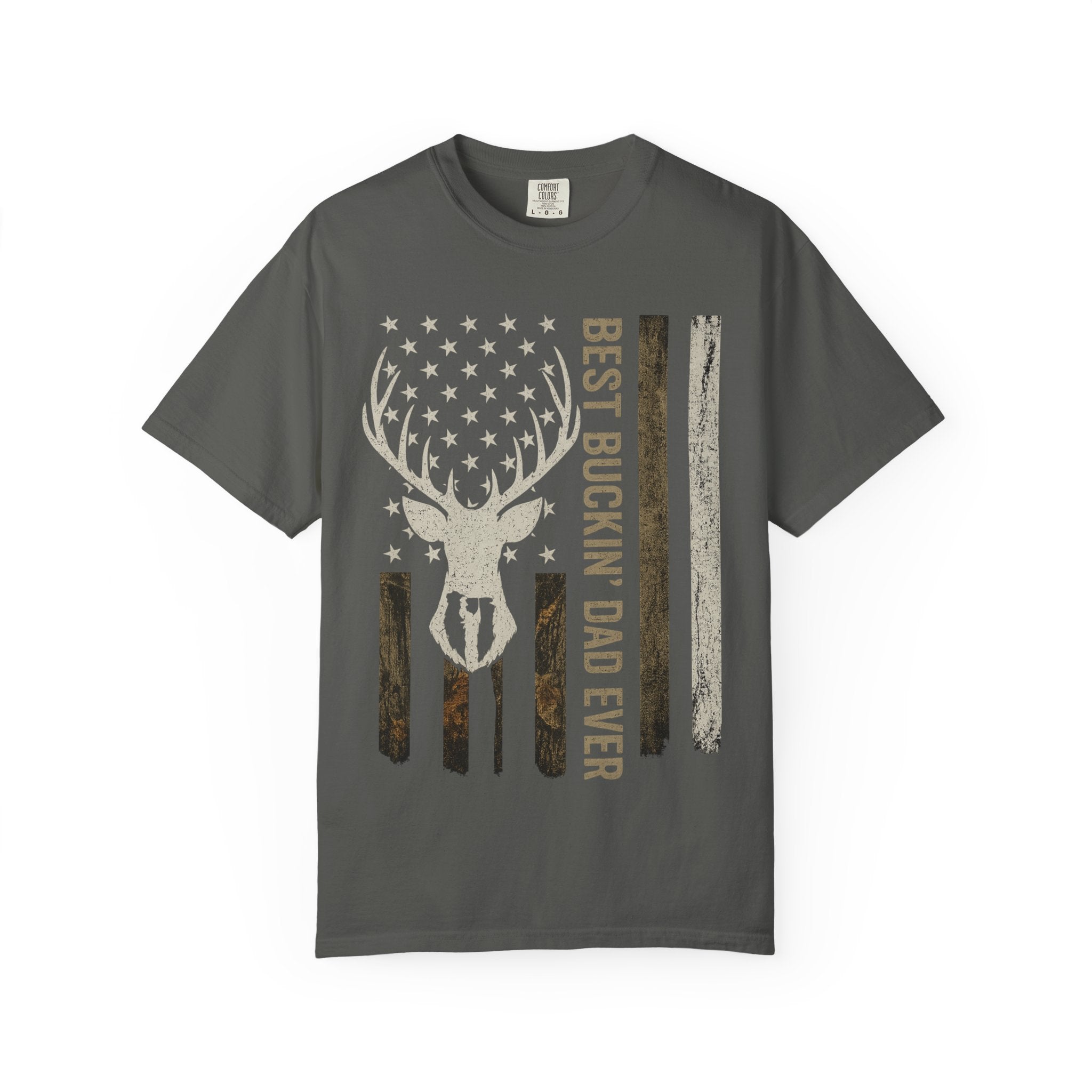 Best Buckin' Dad Ever Deer Flag T-Shirt