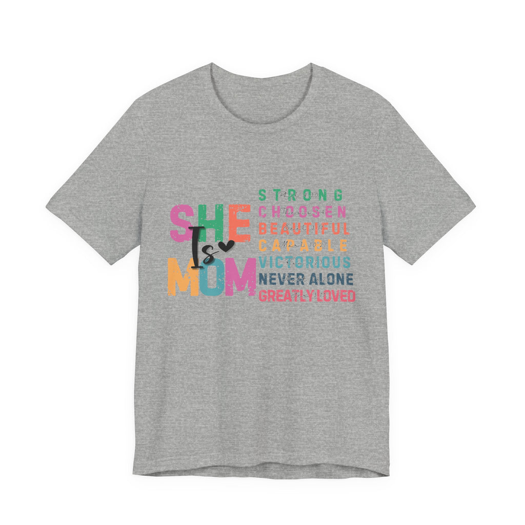 Strong, Chosen, Beautiful Courageous Mom Tee