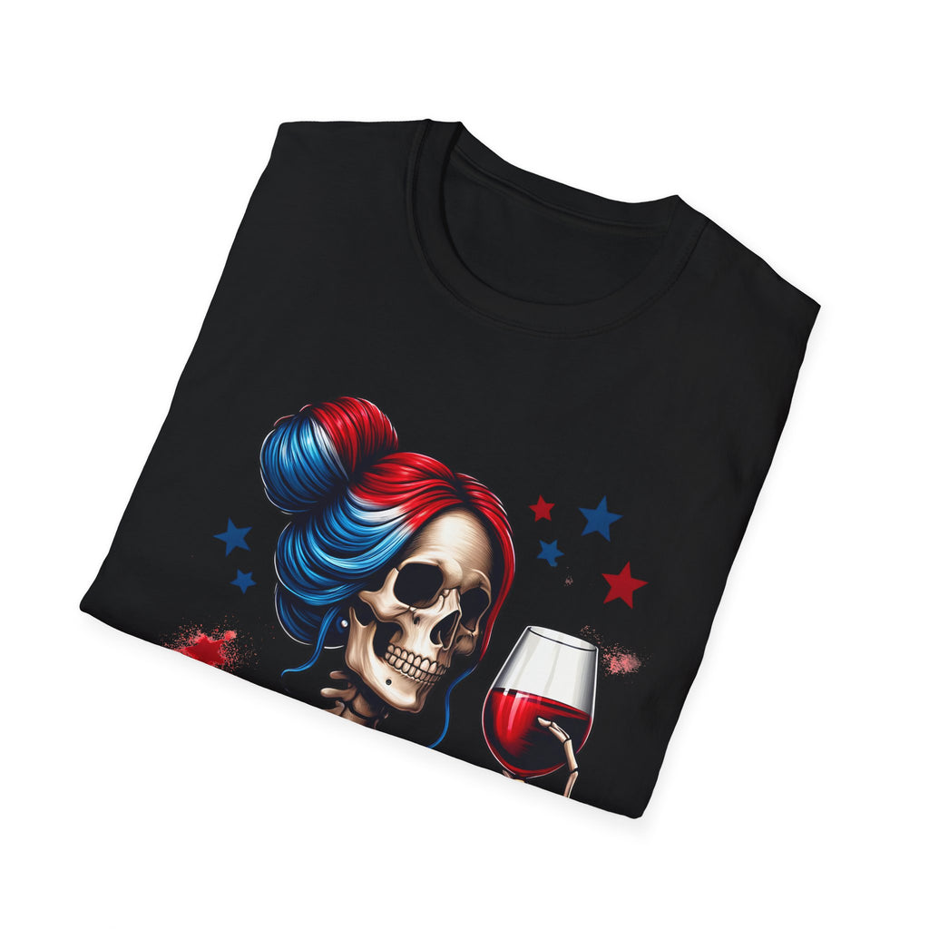 'Red Wine & Blue' Patriotic Tee