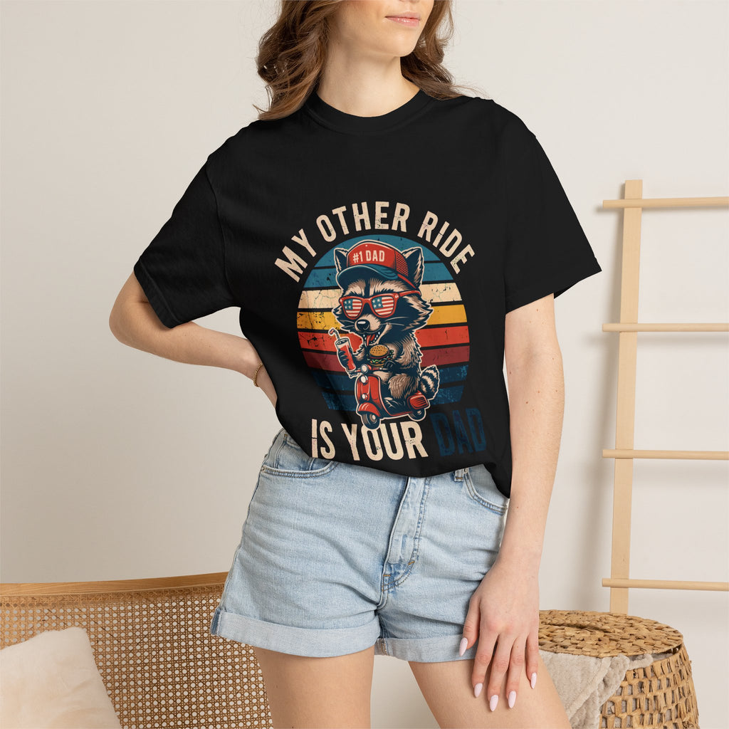 "My Other Ride Is Your Dad" Vintage Biker Tee