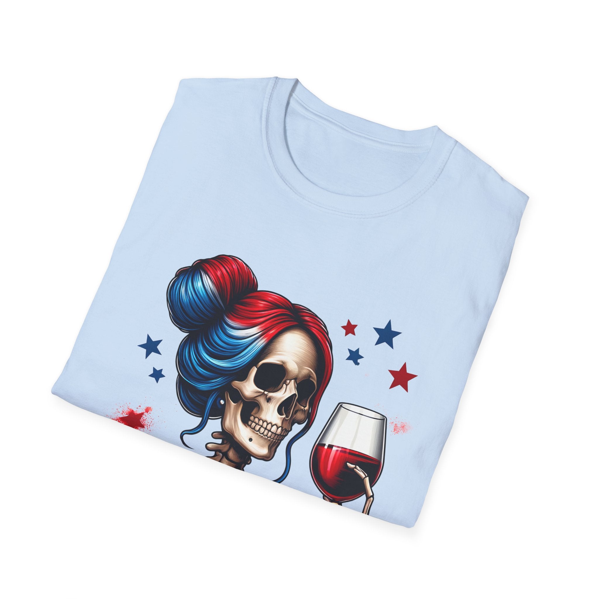 'Red Wine & Blue' Patriotic Tee