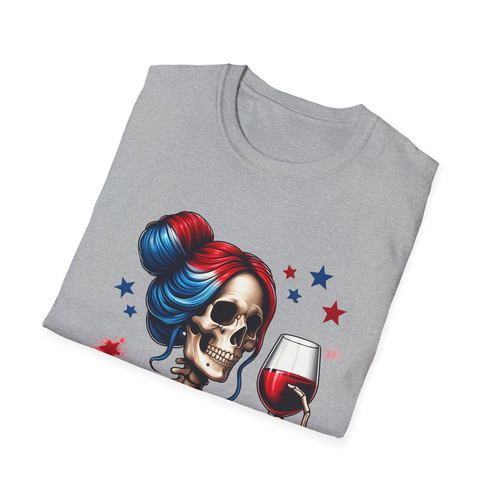 'Red Wine & Blue' Patriotic Tee