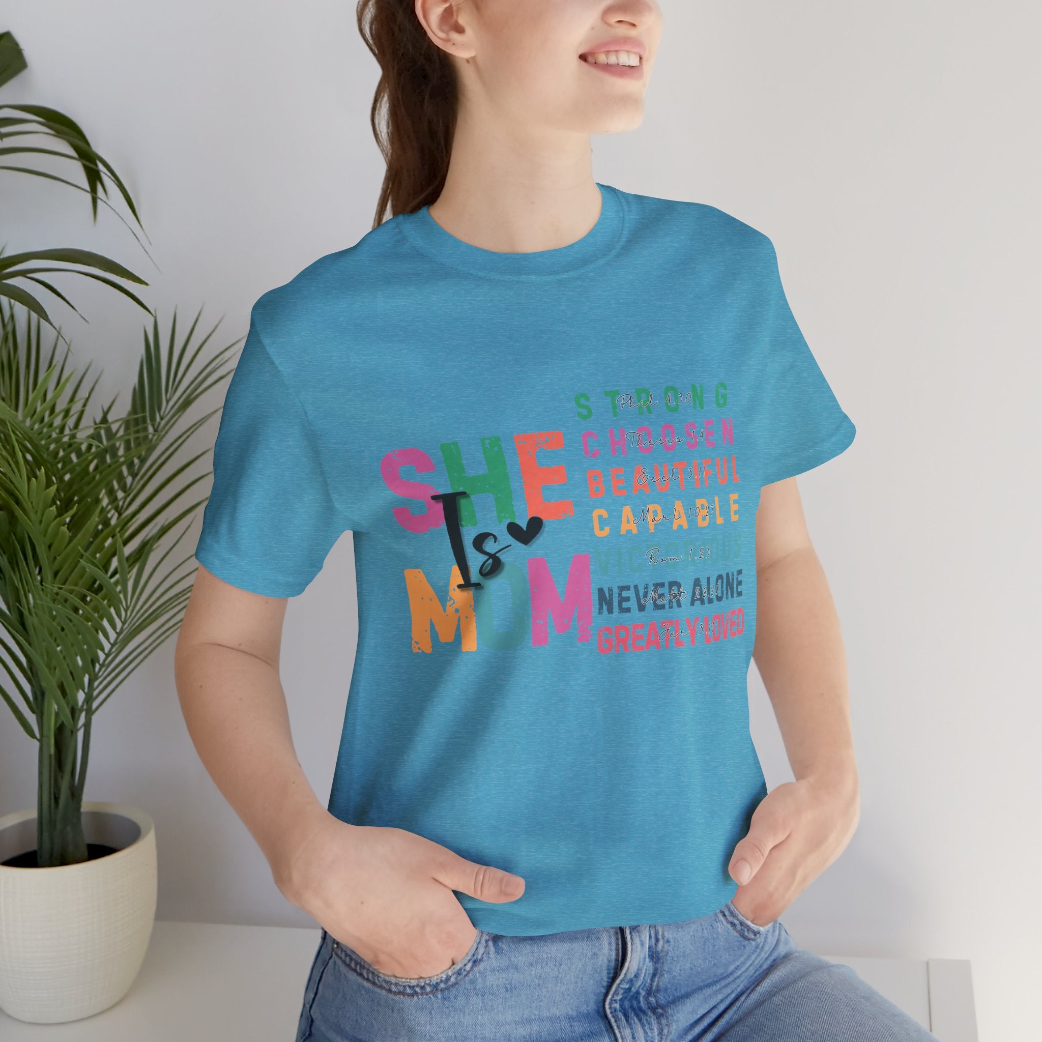 Strong, Chosen, Beautiful Courageous Mom Tee