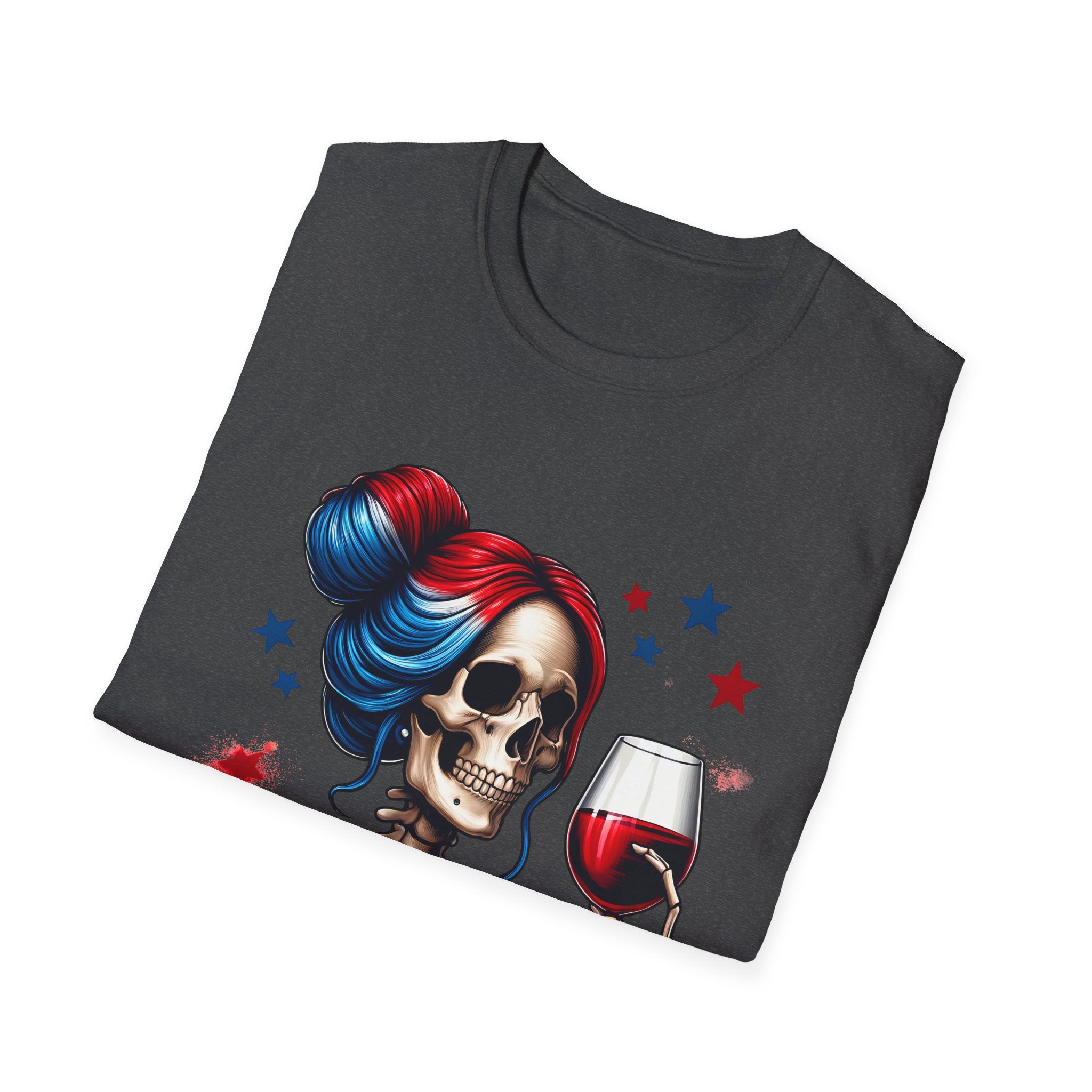 'Red Wine & Blue' Patriotic Tee