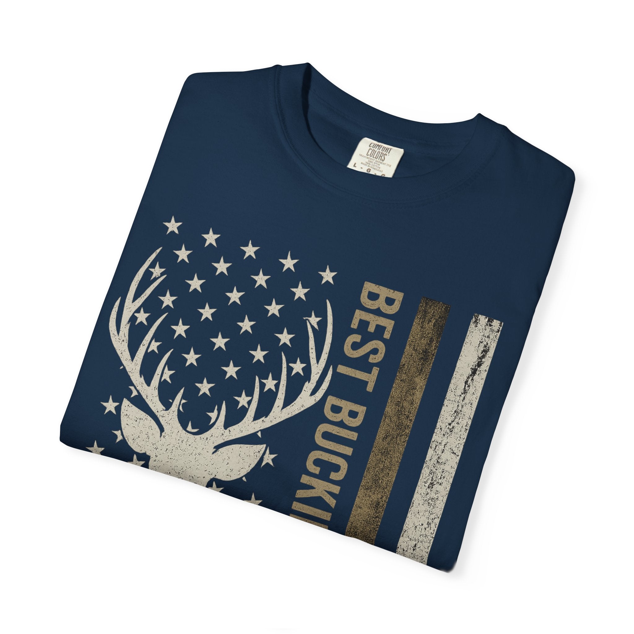Best Buckin' Dad Ever Deer Flag T-Shirt