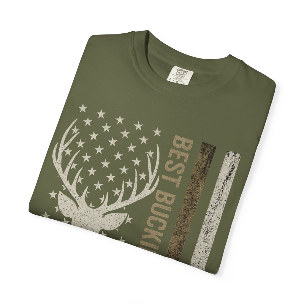 Best Buckin' Dad Ever Deer Flag T-Shirt