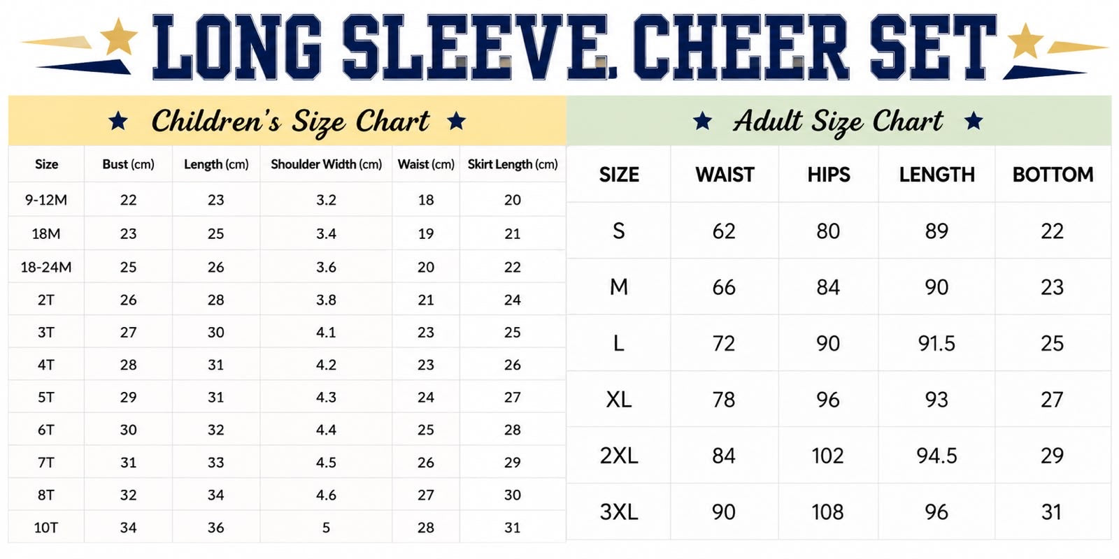 Custom Spirit Cheer Set PREORDER FOR JULY 19TH