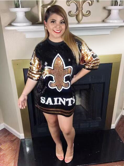 Long Sequins Tops
