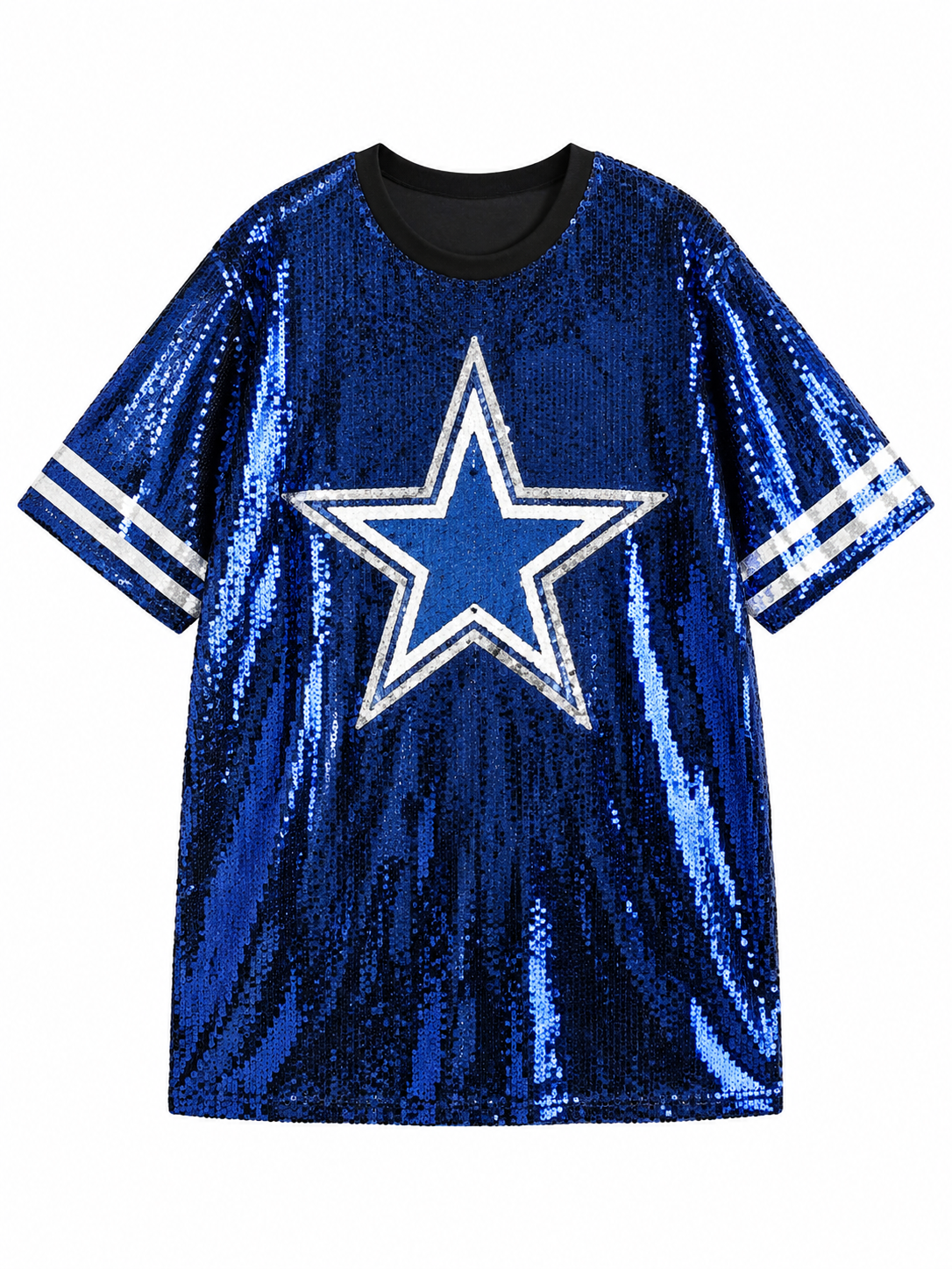 Long Sequins Tops